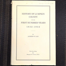 History of Lumpkin County 1832-1932 Reprint HC 1992 by Andrew W. Cain picture