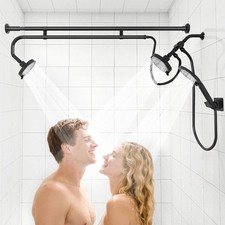 Tandem Shower Head, Dual Shower Heads for Two People & Handheld Head, Triple picture