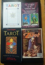 4 TAROT Books:  Transparent Tarot (Carding), Tarot of the Witches (Kaplan) picture
