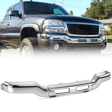 Front Bumper Face Bar For 2003-2006 GMC Sierra 1500 3500 Chrome Steel 15098990 picture