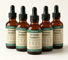 Aurelys Drenaje Linfático Drops,natural herbal formula,gluten-free 1-5 PACK picture