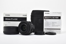 Beautiful [Almost Unused] Sigma A 30mm f/1.4 DC HSM Canon EF From JAPAN picture