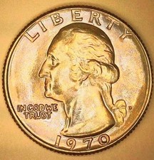 🔥 TONED BU 1970 WASHINGTON QUARTER DDO W/ DDR VARIETY picture