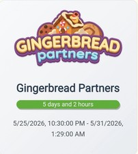 👑 Monopoly Go Gingerbread Partner Event 👑 May 25 | Full Carry 80K Points👑 picture