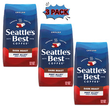 Seattle s Best Post Alley Blend Dark Roast Ground Coffee 12oz Pack of 3 picture