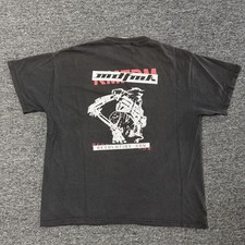 Vintage Y2K MDFMK Industrial Metal Faded Black GRAIL Rock Band Tour Shirt Sz XL picture