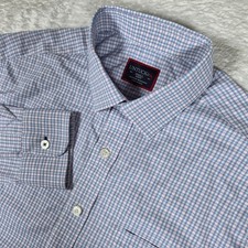 UNTUCKit Dalton Mens Sm Pink Blue  Performance Nylon Stretch Slim Fit Button Up picture