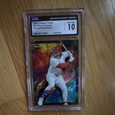 Topps 2024 Topps Finest Bryce Harper #41 Oil Spill Refractor picture