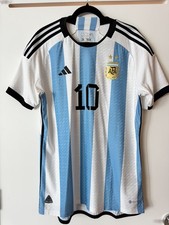 Adidas Argentina 2022 Home #10 Messi Authentic World Cup Soccer Jersey Large NWT picture