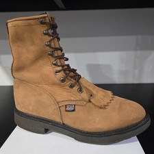 Justin Men's Original Conductor Brown Work Boots 760, Size 11EE picture