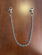 Chrome Hearts Wallet Chain 2001 Floral Link 925 Silver Double Clasp 20 Inch picture