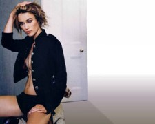 Keira Knightley Posing Black Outfit 4x6 Picture Celebrity Print picture