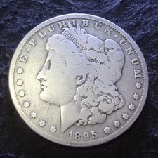 1895-O Morgan Silver Dollar - Solid VG details key from the New Orleans mint picture