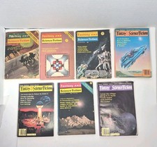 7 Vintage 70 & 80s The Magazine of Fantasy & Science Fiction Vintage Magazines  picture