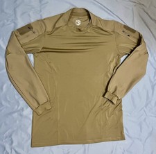 Born Primitive Tactical Long Sleeve Op Top Mens Large L Tan Brown Combat Shirt picture