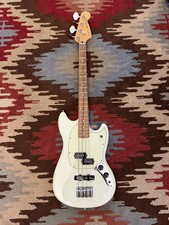 Fender Player Mustang Bass PJ, Pau Ferro Fingerboard Sonic Blue 2018 (Very Good) picture