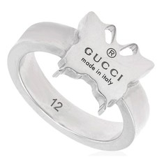 Gucci Trademark Ladies Sterling Sterling Band Ring YBC223868001 picture