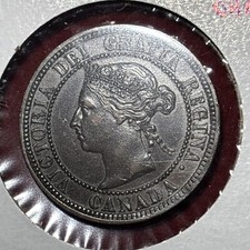 CANADA 1882 H Large Cent Choice AU About Uncirculated picture