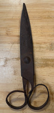 AMAZING 17th / 18th Century Primitive Hand Forged Wrought Iron Scissors / Shears picture