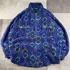 Vintage 94 Patagonia Synchilla Fleece Overshirt Jacket Mens XL Blue Tapestry USA picture