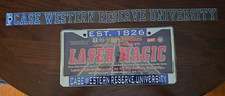 Vintage Case Western Reserve University License Plate Frame & Decal Bundle CWRU picture