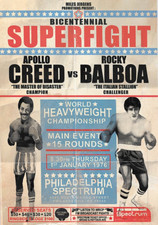 Rocky Balboa VS Apollo Creed Bicentennial Superfight Poster/Print Stallone picture