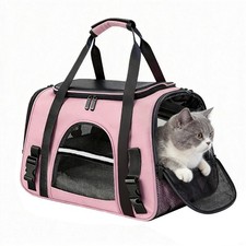 Pet Cat Dog Carrier Soft Collapsible Travel Puppy Carrier Fits Pets Up To 22lbs picture
