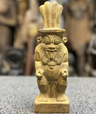 Authentic Ancient Egyptian Antique Rare God Bes Statue Figurine BC picture