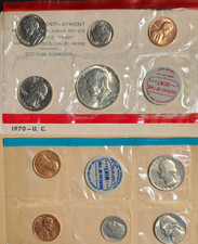 1968 1969 1970 US Mint Sets Original Government Packaging w/ 40% Silver Kennedys picture