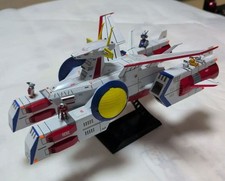 Gunpla Old Kit White Base 1/1200 Painted Finished Model with Figures Japan picture