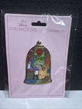 Pink à la Mode - Beauty & the Beast Stained Glass Cloche Jumbo Disney Pin - 2026 picture