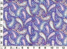 Fancy Floral Paisley Light Purple  Quilting Sewing Fabric by Yard #229 picture