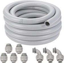 1 Inch Flexible Liquid Tight Conduit 25FT, Non Metallic Electrical Conduit Kit w picture