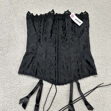 VTG Fredericks Of Hollywood Corset 34 Corset Top Goth Lingerie  Garters picture