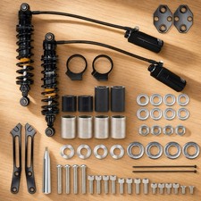 For 14-UP Harley Street Road Glide King Remote Reservoir Rear Shocks Suspension picture