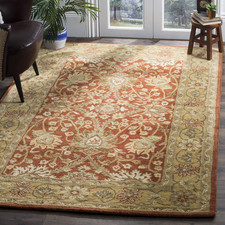 Safavieh Antiquity Collection Accent Rug - 4 X 6 Rust Gold Handmade Traditional picture