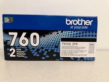 Brother TN760 2PK Genuine OEM High Yield Black Toner Cartridges NEW picture
