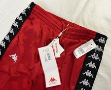 NWT Kappa Track Pants Men’s Small Red/Black 222 Banda Rastoriazz Regular Fit picture