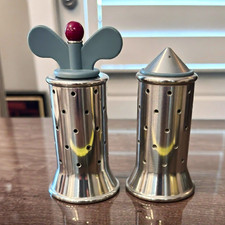 Alessi Salt & Pepper Shakers Set of 2  4.5