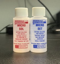 Microscale Micro Set/Micro Sol Decal Setting Solution Set MI-1/MI-2 - US picture
