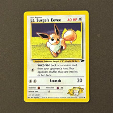 Wizards of the Coast Lt. Surge's Eevee 51/132 Gym Challenge Unlimited 40 HP picture