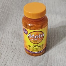 Metamucil 3-IN-1 Daily Fiber Capsules Psyllium 100 Caps Gluten Free Exp. 01/2028 picture