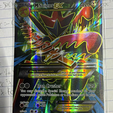 Pokemon Company M Scizor EX 120/122 Breakpoint Full Art Holo Ultra Rare 220HP picture