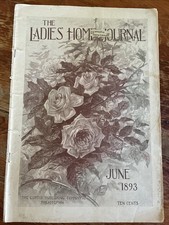 LADIES HOME JOURNAL June 1893 The Art of Playing Good Tennis, Point-Lace, Ads picture