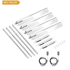 Gas Grill Replacement Parts 4 Burner Stainless Steel Repair Kit Heat Plate Grate picture