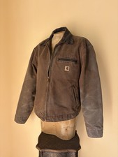 Vtg 2004 Carhartt J97 Chestnut Brown Detroit Jacket Faded Workwear USA picture