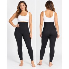 Shapermint Essentials High Waisted Shaping Leggings Black Size L New picture
