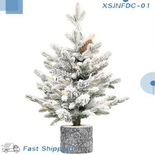 2/3/4.5/6ft PE/PVC Decorated Flocking Basin Tree Artificial Christmas Tree picture