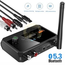 Bluetooth 5.3 Home Stereo Audio Receiver AUX USB Optical HD Music to RCA Adapter picture