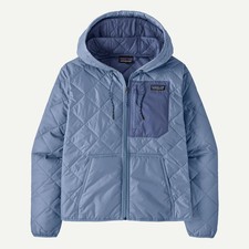 Patagonia Women’s Diamond Quilted Bomber Hoody Barnacle Blue Size L 20696 NEW picture